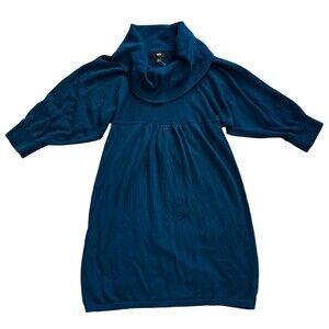 Mossimo Teal Cowl Neck Knit Dress L